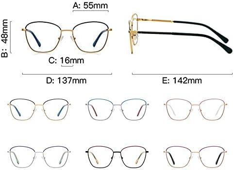 Очила за четене RESVIO за жени и Мъже, Ръчна изработка на Метална Квадратна Рамка Голям размер, Ридеры Златисто-Черни