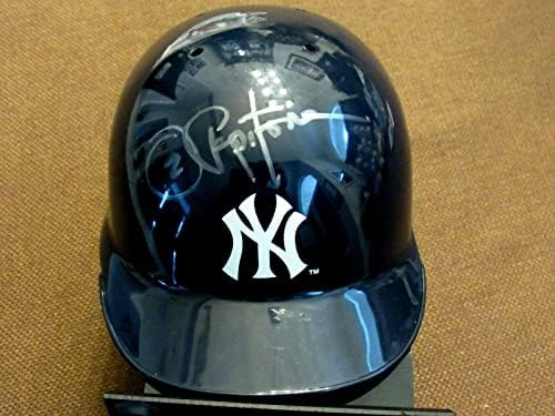 Джо Пепитоне 1962-69 Ню Йорк Янкис Подписаха мини-Каска Auto Riddell Jsa - Мини-Каски MLB с автограф
