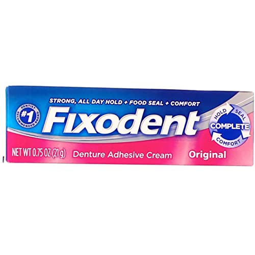 Адгезивный крем за зъбни протези Fixodent Original 0,75 грама (опаковка от 3 броя)