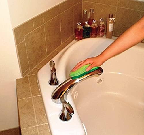 Гъба за почистване на баня и плочки от микрофибър с няколко повърхности, двустранни за почистване и лесна потребителска