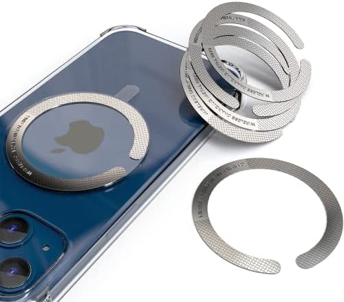 6ШТ 3 м Лепкава Метален Пръстен за своята практика за вашия телефон, Тънък Стикер Mag Safe Метална Плоча за iPhone