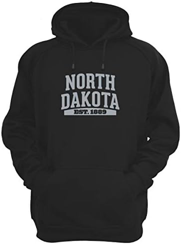 JH DESIGN GROUP Мъжки и женски Пуловери-сувенири на щата Северна Дакота, Качулки 9 дизайни