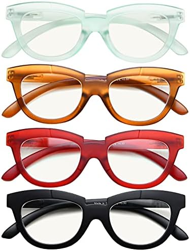 Eyekepper 4-Pack Прогресивно Многофокусные Очила за четене за Жени Half Moon Multifocal Readers +1.0
