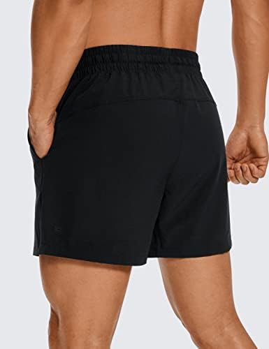 Мъжки спортни къси панталони CRZ YOGA Без подплата - 5Леки, бързо съхнещи Спортни шорти за бягане с джобове