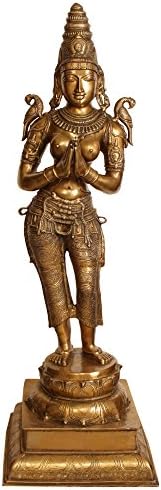 Двара-Деви (Небесен Пазител, който Стои От двете Страни на Вратите на Храма) - Скулптура от месинг