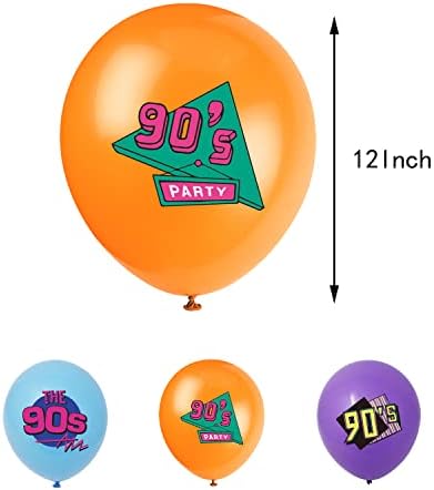 Аксесоари за партита на 90-те Години на Балони На Рожден Ден, Топперы за Торта, Банери, Окачени Къдрите, Украса