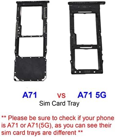 PHONSUN Тава за sim-карти, Слот за SD-карти, Разменени стойка за Samsung Galaxy A71 (5G) SM-A716U A716U1/A71 5G UW A716V,