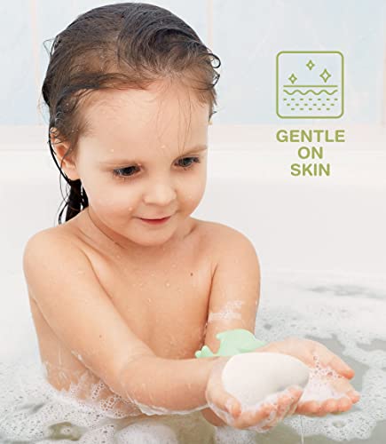 Комплект детски гъби Beauty Срок основната коняк, 3 опаковки на естествени гъби за баня за бебета - във формата