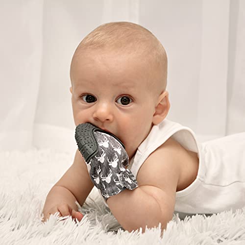 Stadela Бебешки Успокояващ Ръкавици за никнене на млечни зъби, Играчки Прорезыватель от Хранително-силикон с Пътна чанта за