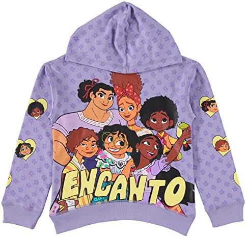 Hoody с качулка Disney Girls ENCANTO и Комплект облекло за джогинг - Мирабел, Изабела и Семейно Магия, Комплект от 2 теми,