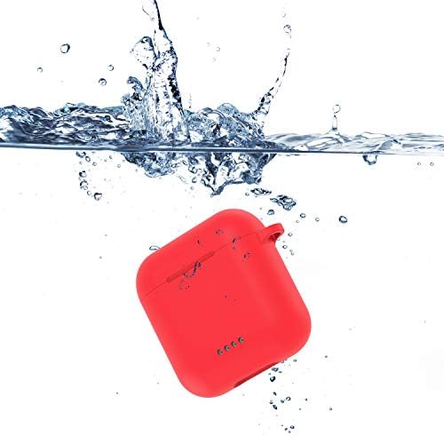 TOZO T6 Защитен Силиконов Калъф червено и TOZO T6 True Безжични Слушалки Bluetooth Слушалки цвят Шампанско