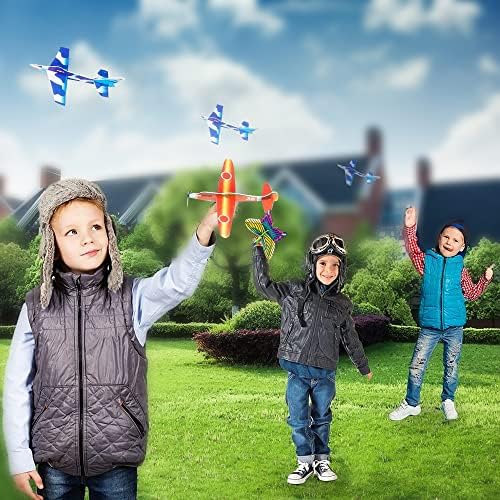 Асортимент от пяна дъски планери ArtCreativity за деца, Набор от 48 леки въздухоплавателни средства с различен дизайн,