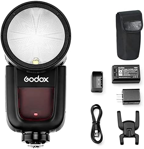 Светкавица Speedlite с кръгла глава Godox V1-S за камера Sony