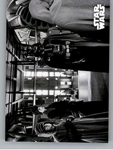 2020 Topps Star Wars Завръщането на джедаите е Черно-бяла 59 Ордена на императора (на Дарт Вейдър, Император Палпатин)