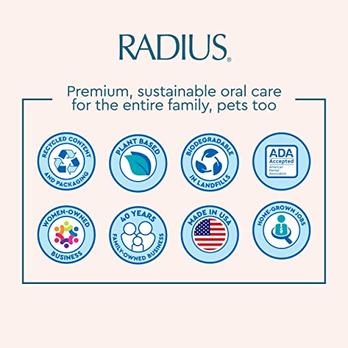 Комплект за грижа за устната кухина RADIUS Organic Пет Deluxe, Куче на четка за Зъби С Органични Кучешка Паста