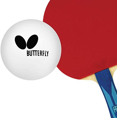 Топки за тенис на маса Butterfly Лесно Training - Бели топки за пинг-понг Топка за тенис на маса Поли - идеален за игри с