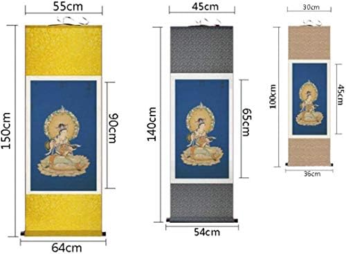 Китайски Художествен Стенен Свитък, Окачени На стената, Декоративни Картини,Живопис Превъртане на Буда, Картина