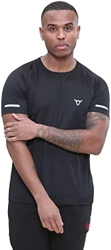 Toro Комплект от 3 на Мъжките Тениски с къс ръкав За тренировки на Спортни Cut, Абсорбираща Влагата