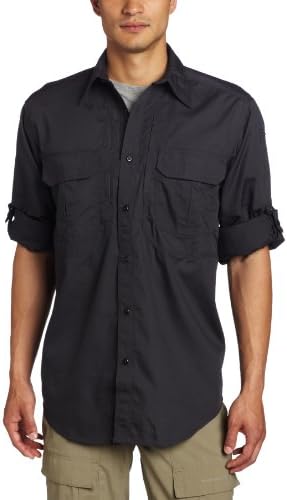 5.11 Тактическа Мъжки работна риза Taclite Professional с дълъг ръкав и копчета, обработена тефлон, Стил 72175