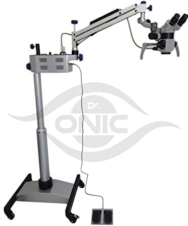 (110-240 v) Унг-хирургичен микроскоп 3-стъпка, Открит Бинокъл с поемането на 45 °, led екран, HD-Камера, греда сплитер Dr.Onic