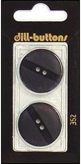 Копчета от Копър 25 мм 2 елемента с 2 Дупки Черни