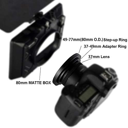 Предното Нагоре Пръстен За обектива с матова кутия от 60 мм до 80 мм, Преходни Пръстен за обектива от 60 мм до 77