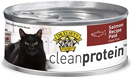 Мокра храна за котки Dr. Elsey's cleanprotein със сьомга Рецепта за Пастет в банки по 5,3 унции (опаковка от 24 броя)