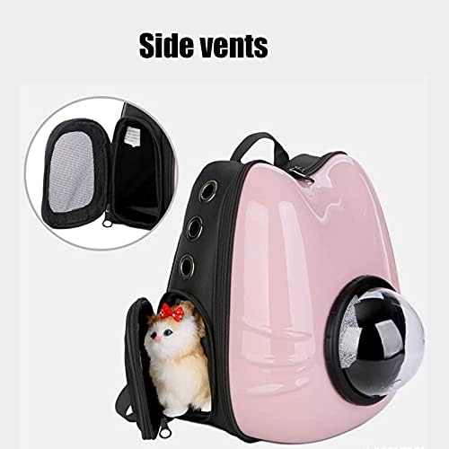 Прозрачен раница за котки NSDRBX, водоустойчива чанта за домашни любимци, бутилка за вода с индикатор и защита