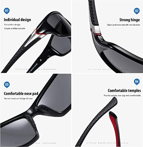Очила за нощно виждане YOZOOT за шофиране, Поляризирани Спортни Очила с Антирефлексно покритие UV400 за Мъже, Колоездене