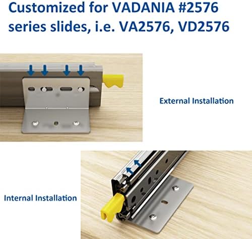 Комплект чекмеджета VADANIA Industrial за тежки условия на работа, VA2576 48 , 1 Чифт и L Скоби, 10 групи,