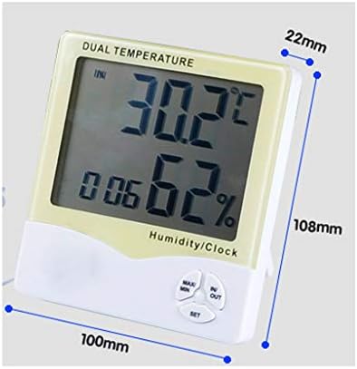 JAHH Стаен Термометър Цифров Стаен Термометър, Влагомер с Датчик за Влажност на въздуха, Прецизен Температурен