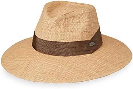 Дамски фетровая шапка Wallaroo от компанията Charlotte с широка периферия – UPF 50+ – С широка периферия – Усилие – Регулируем