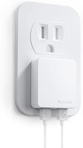 Стенно зарядно устройство Nekmit Flat USB, Двухпортовое Коварен USB-зарядно устройство с интелектуална микросхемой