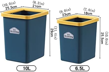 HJRD Кофи за боклук, с Квадратно кофа за Боклук В Съответствие с Кръгла всекидневна Хартия За Битови отпадъци Хартия