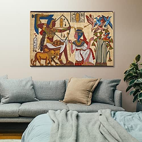 Древен Египет е Египетски Фараон Модел Стенен Художествен Плакат Платно Стенни Артистични Щампи за decor Декор на Стая Декор