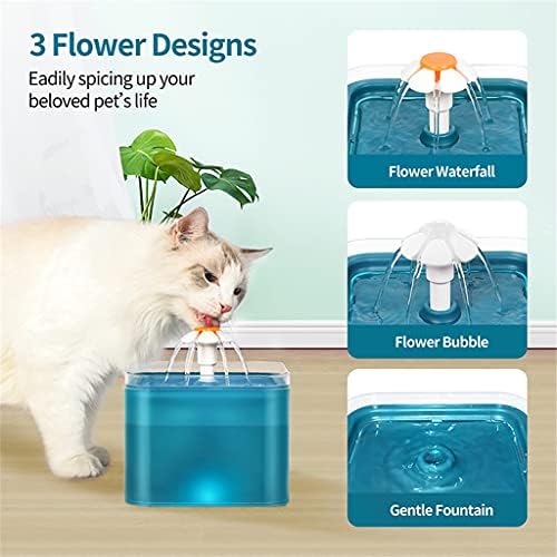 ZHUHW Автоматично чешма за Питейна вода за Котки с led подсветка, USB-Диспенсер за вода за домашни Любимци с Рециклират