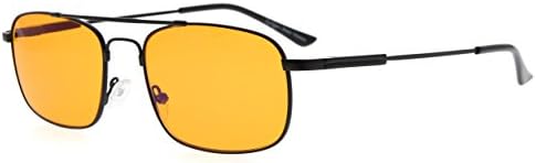 Очила за сън Eyekepper Memory Titanium - Блокиране на синя светлина 97%-Компютърни очила за четене-Намаляват напрежението на