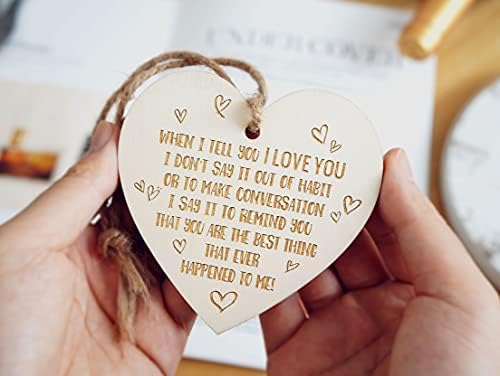 Дървена Подвесная Табелка във формата на Сърце, Резбовани Изделия под формата на Таблетки за Приятелство, Подаръци