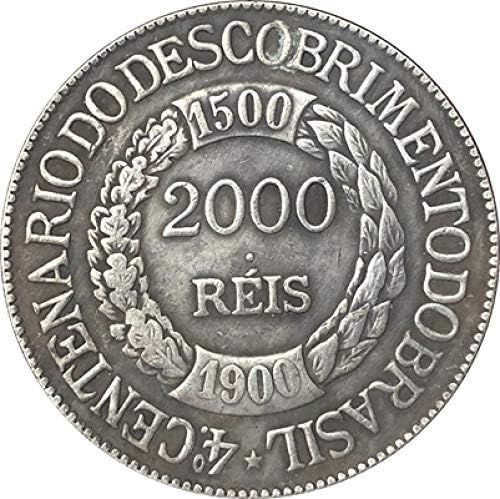Монети Бразилия 1900 г. номинална стойност от 2000 реала