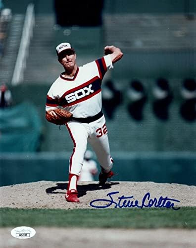Стив Карлтън Бейзбол КОПИТО Подписа снимка с размер 8x10 с JSA COA - Снимки на MLB с автограф