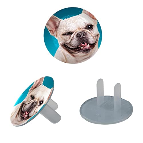 Прозрачен капак за контакти (24 бр. в опаковка), Диелектрични Пластмасови Капачки за електрически контакти със забавна Куче,