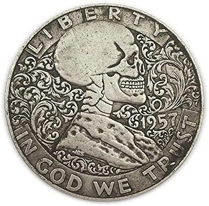 Релеф на Безплатни Часовници 1957 г., Монета US 骷髅, са подбрани монета Micro-Chapter, Възпоменателна монета