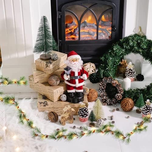 PROWREATH Коледна Гирлянда от дымчатой бор, 6 фута Естествена Коледна Гирлянда в селски стил с подсветка, идеален
