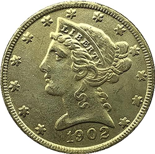 1902 Американски Монети Liberty Орел, Златна Криптовалюта, Любима Монета, Реплика, Възпоменателна Монета, Са