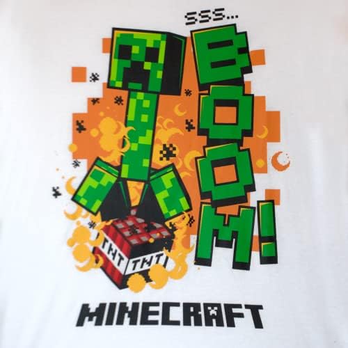 Комплект от 3 теми за момчета Minecraft пълзящо растение, Модни hoody на ципа, тениски с къс ръкав и спортни панталони