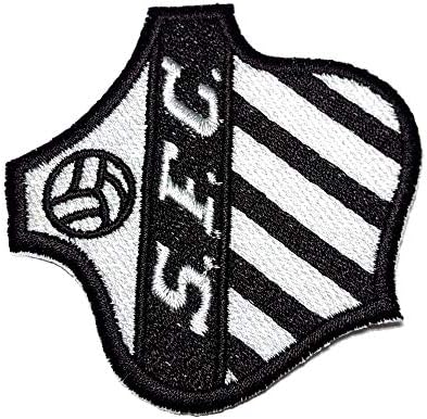 TSP186T Santos Бразилия Бразилският щит Футболен бродирана нашивка с емблемата, етикет, желязо или шевове Размер