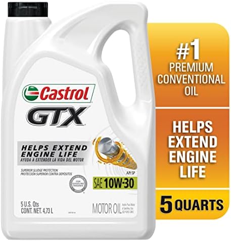 Castrol GTX 10W-30 Обичайно Моторно масло, 5 Литра