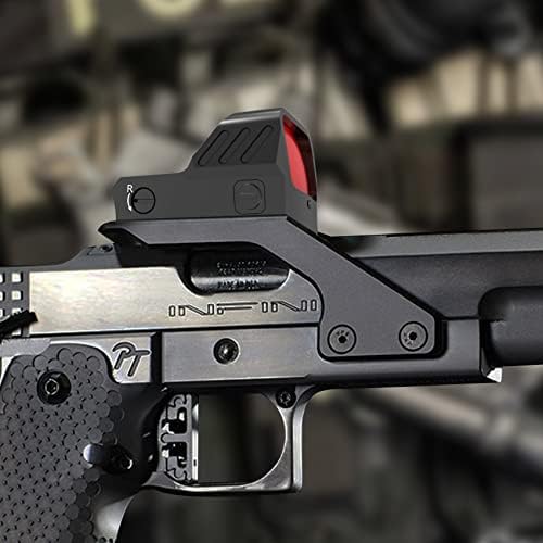Очите UUQ Reflex Mini с червена точка, при разклащане и сензор Оптично за пушки, пистолети и дробовиков 2MOA, 9 Настройки