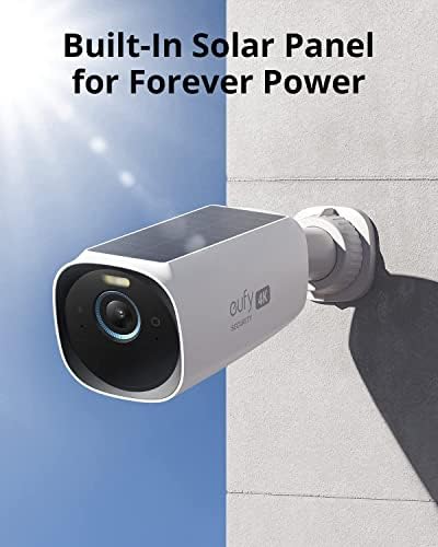 комплект от 2 камери eufy Security S330 EufyCam 3, Външна Безжична камера за сигурност, камера за 4K със слънчев панел,