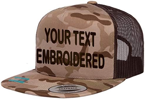 Изработена по поръчка бейзболна шапка за шофьор на камион Yupoong 6006 с бродерия на Вашия текст възстановяване